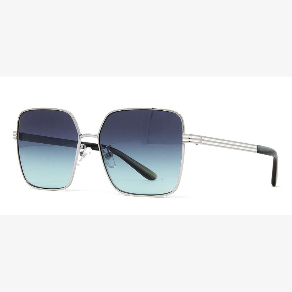 Tory Burch Women's Sunglasses TY6087 33114S Shiny Silver 55mm NEW!!